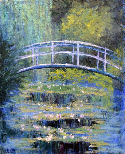 Monet's Water Lily Pond von Elena Lukina, Malerei kaufen auf Singulart