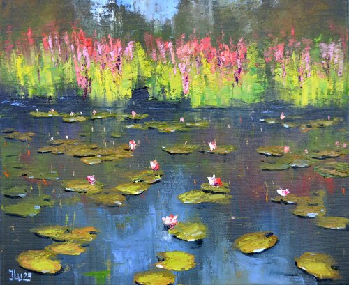 Green Pond von Elena Lukina, Malerei kaufen auf Singulart
