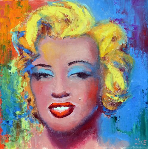 Luminous Myth: The Reflection of Marilyn von Elena Lukina, Malerei kaufen auf Singulart