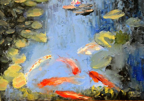 Azure Pond Study (2025) van Elena Lukina, Schilderij te koop op Singulart