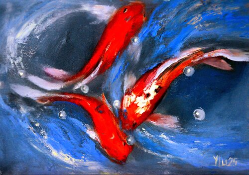 Koi Study No. 1 (2025) van Elena Lukina, Schilderij te koop op Singulart