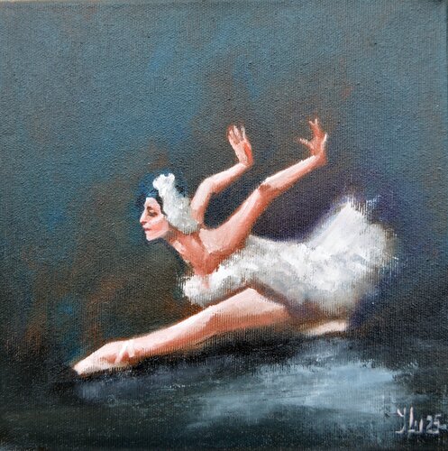 Arms like a swan's wings van Elena Lukina, Schilderij te koop op Singulart
