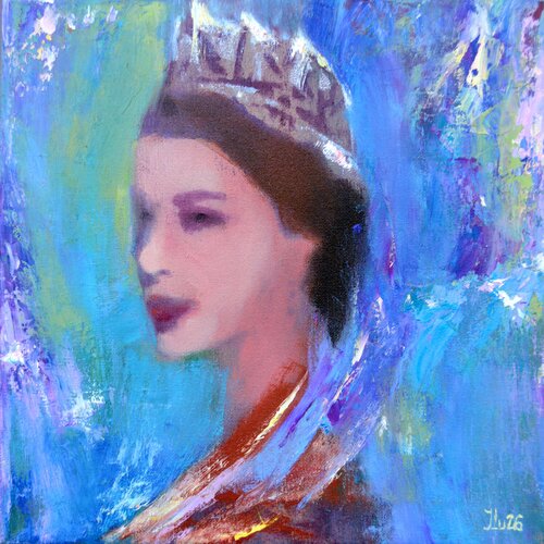 Eternal Grace: The Luminous Queen von Elena Lukina, Malerei kaufen auf Singulart