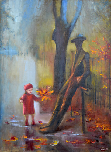 City park by Elena Lukina, Painting for Sale on Singulart