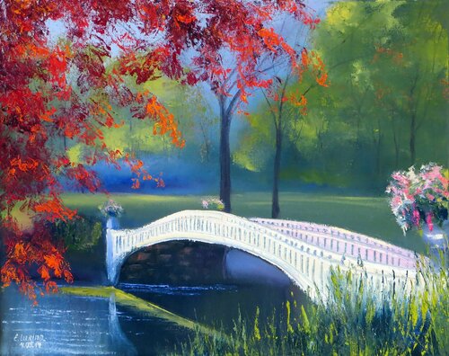 In the beautiful park Elena Lukina