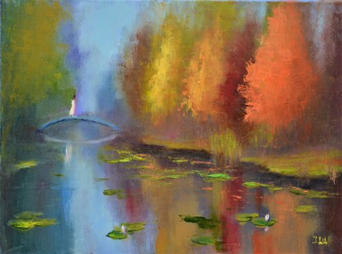 Autumn Landscape van Elena Lukina, Schilderij te koop op Singulart