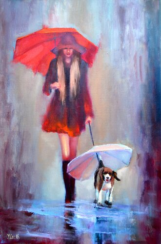 Little Red Riding Hood di Elena Lukina, Pittura in vendita su Singulart