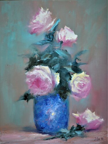 Roses di Elena Lukina, Pittura in vendita su Singulart