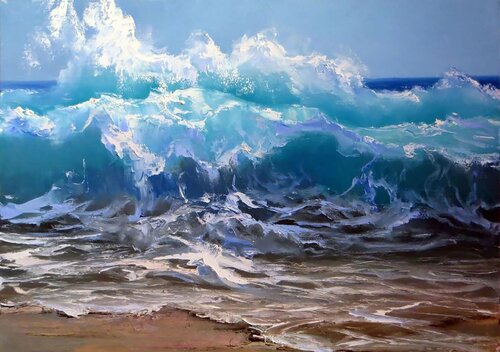 The Foaming Wave — Heritage Edition (2012) von Elena Lukina, Malerei kaufen auf Singulart