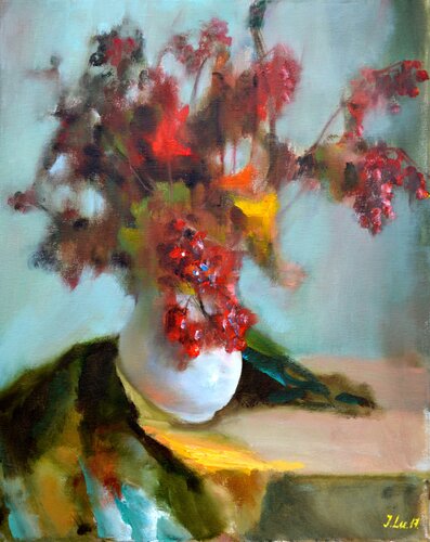 Viburnum di Elena Lukina, Pittura in vendita su Singulart