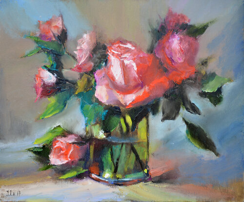 Roses di Elena Lukina, Pittura in vendita su Singulart