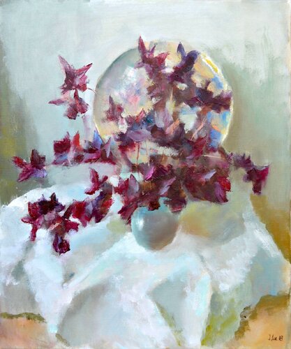 Bouquet of fluttering butterfly di Elena Lukina, Pittura in vendita su Singulart