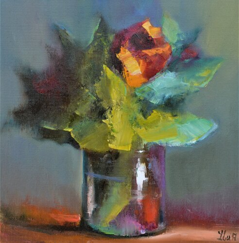 Rose van Elena Lukina, Schilderij te koop op Singulart
