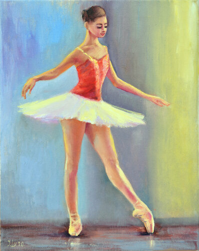 BALLET CLASS by Elena Lukina, Painting for Sale on Singulart