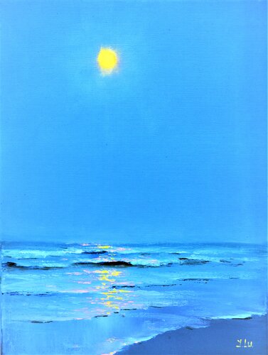 Moonlight night di Elena Lukina, Pittura in vendita su Singulart