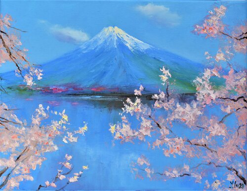 Spring in Japan by Elena Lukina, Painting for Sale on Singulart