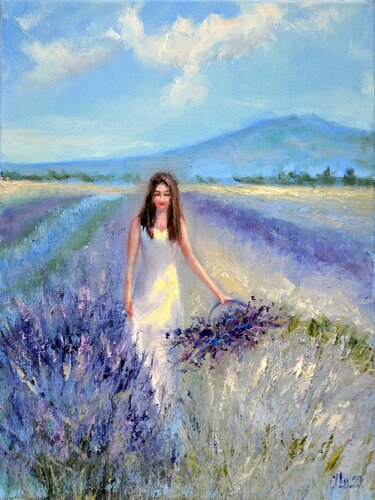 Lavender scent van Elena Lukina, Schilderij te koop op Singulart