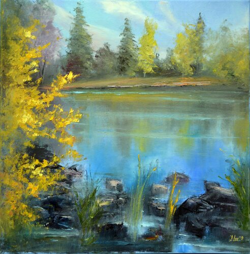 Autumn inspiration van Elena Lukina, Schilderij te koop op Singulart