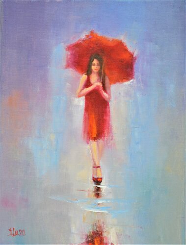 In red di Elena Lukina, Pittura in vendita su Singulart
