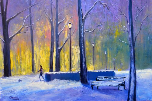 In winter park Elena Lukina