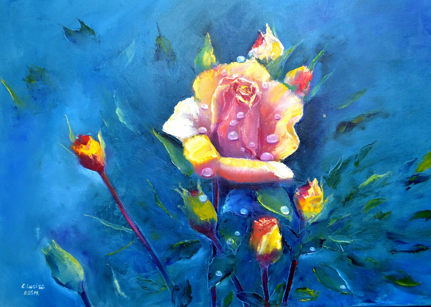 In Kingdom of roses Elena Lukina Originalgemälde zu verkaufen