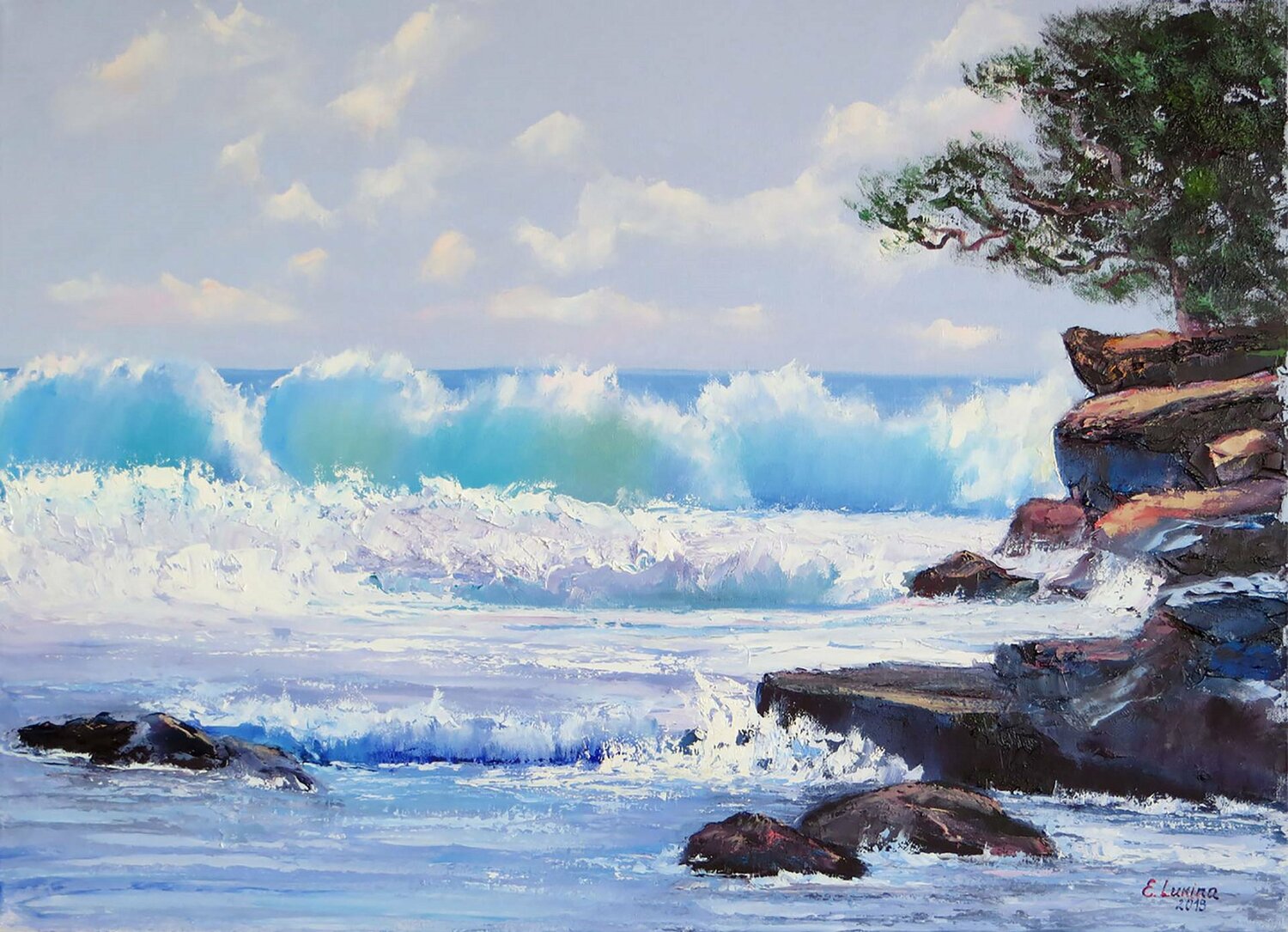Raging waves Elena Lukina