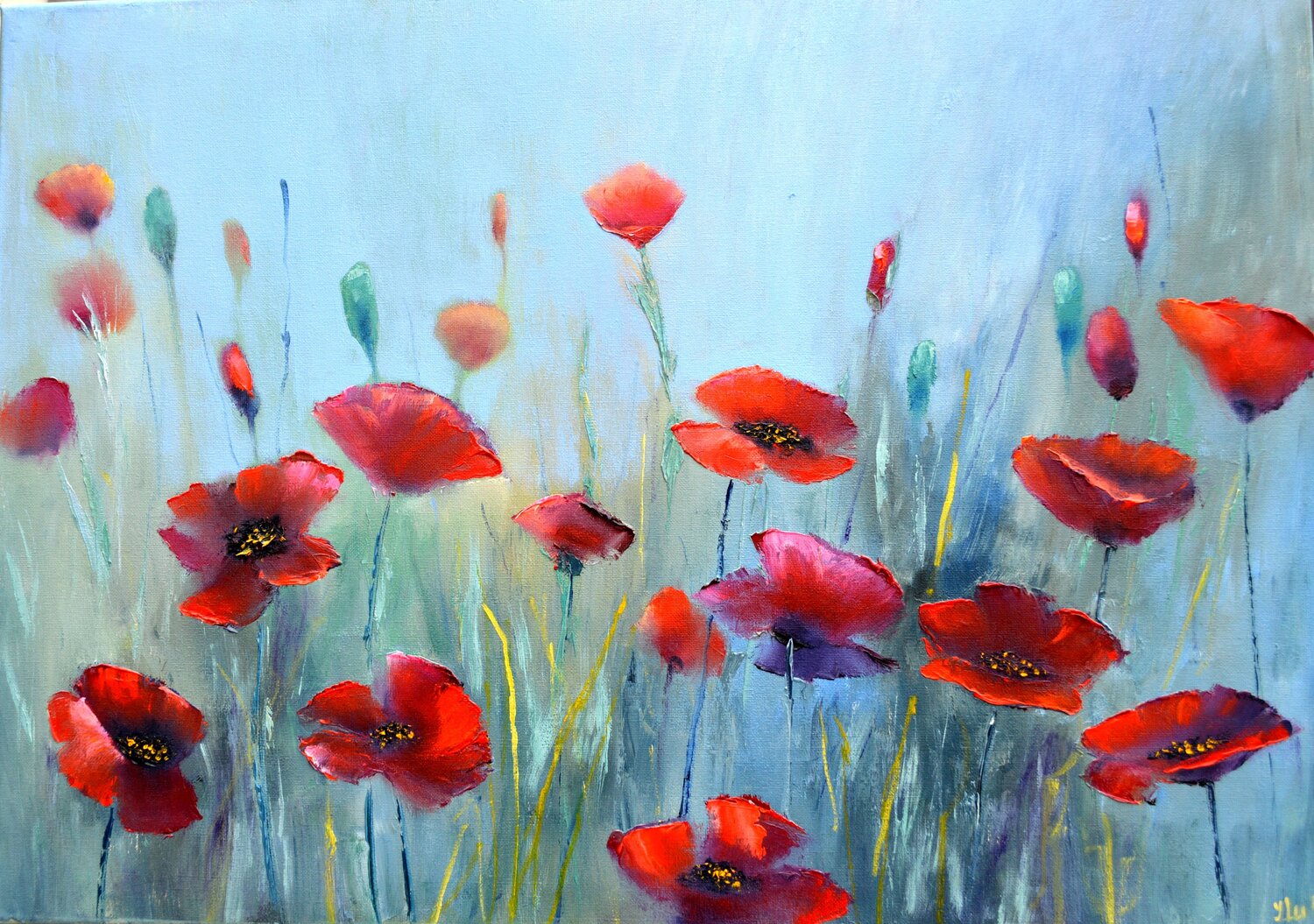Poppies fantasy Elena Lukina