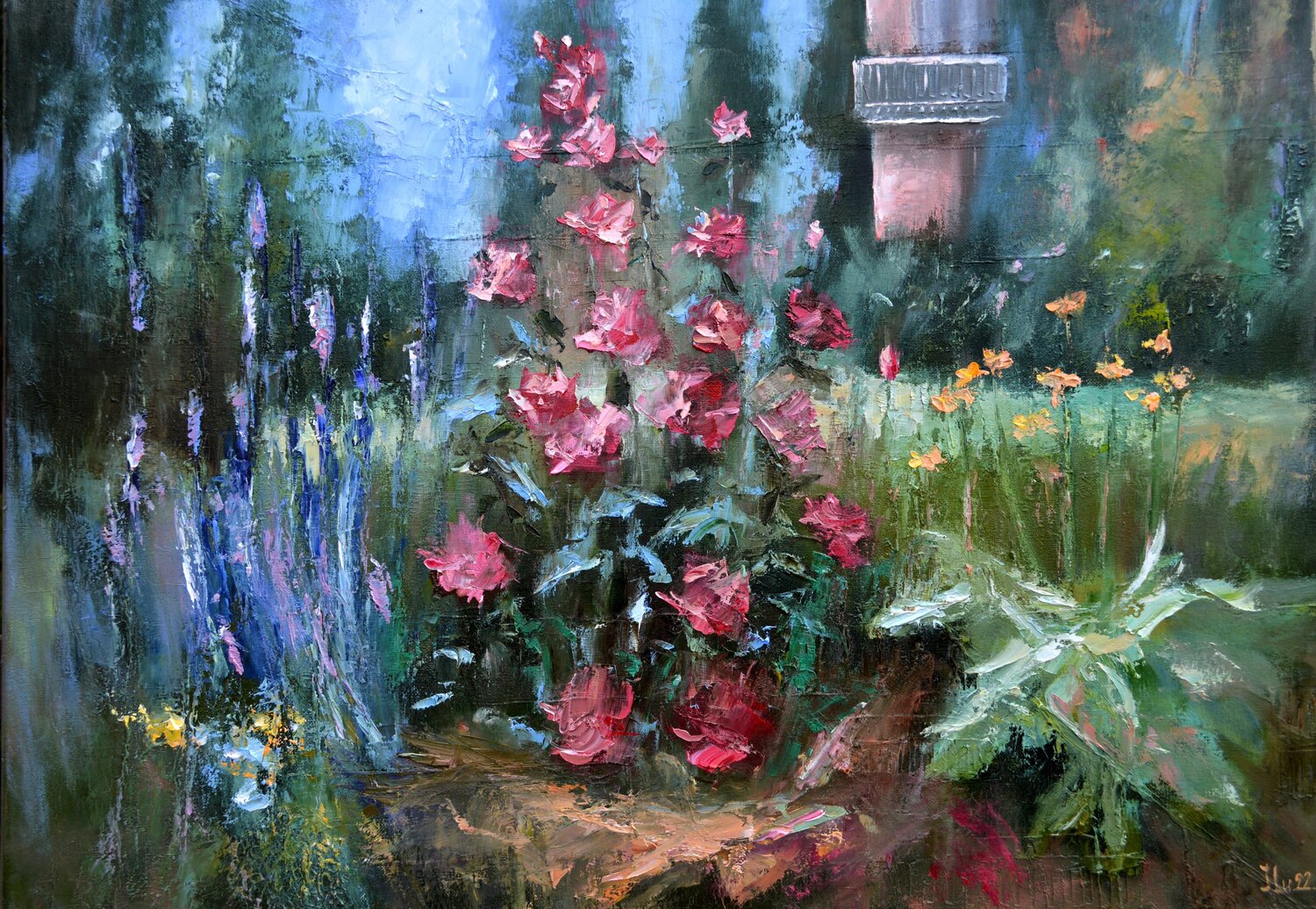 A corner of the Garden Elena Lukina Originalgemälde zu verkaufen