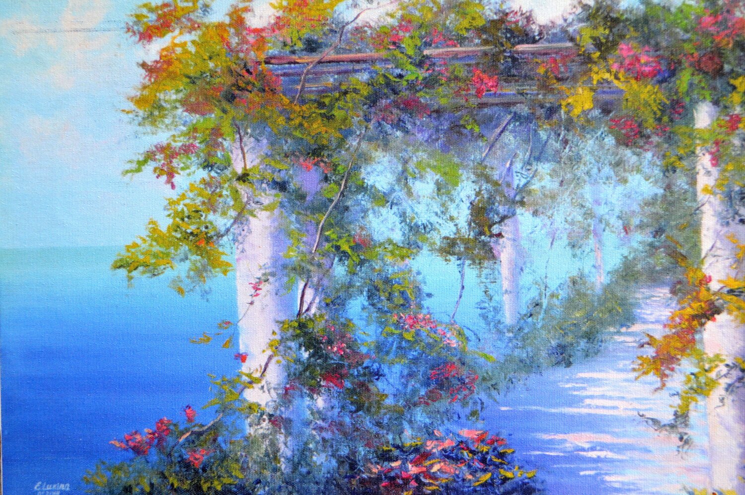 Sunny Terrace 25X35 Elena Lukina