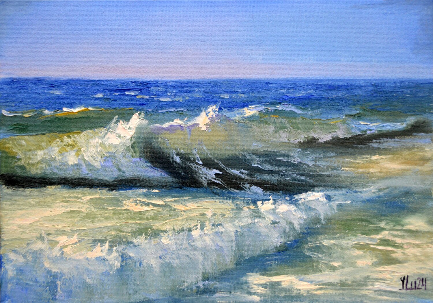 Solar Wave Cascade Elena Lukina