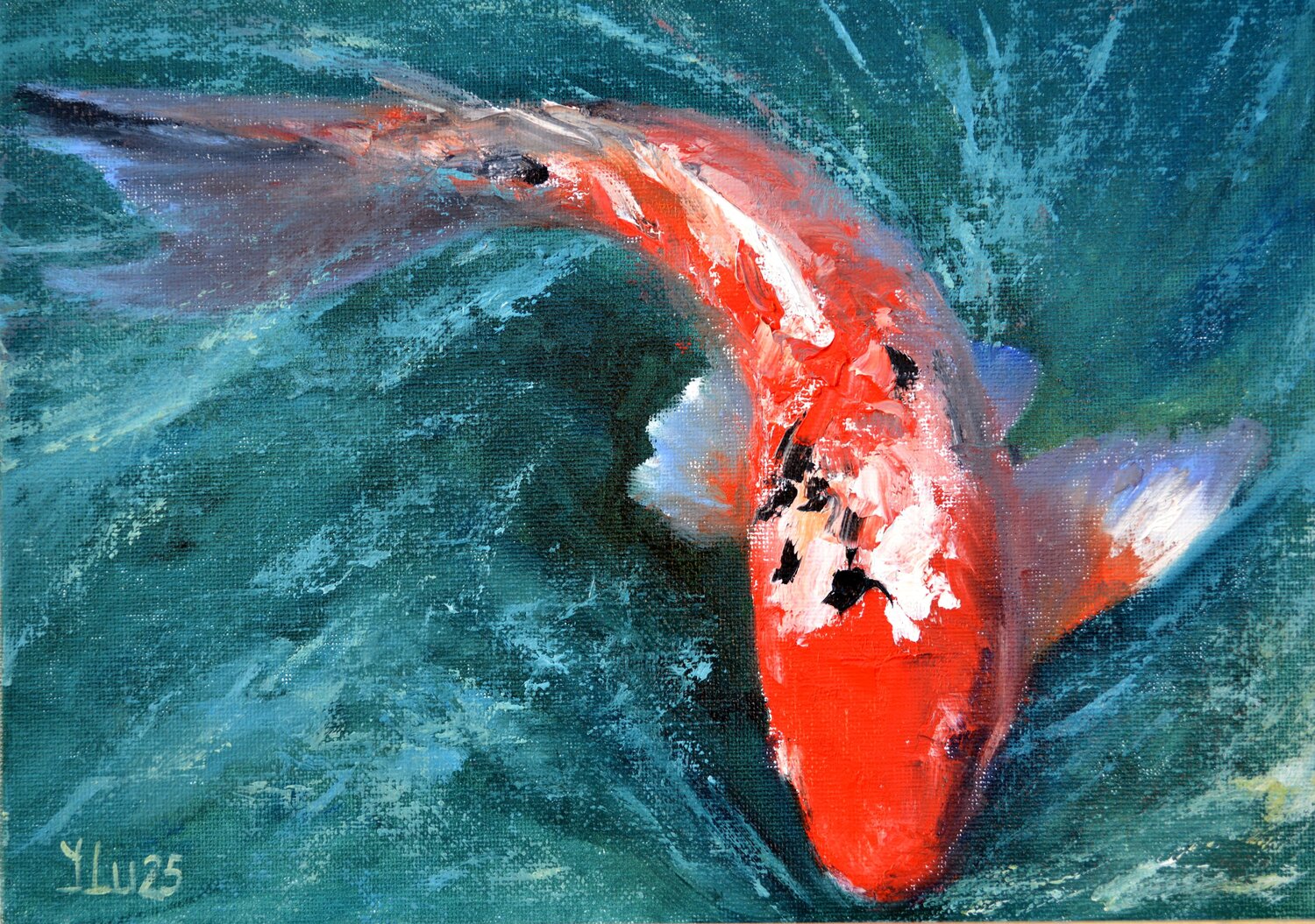 Red Carp Reflection (2025) Elena Lukina