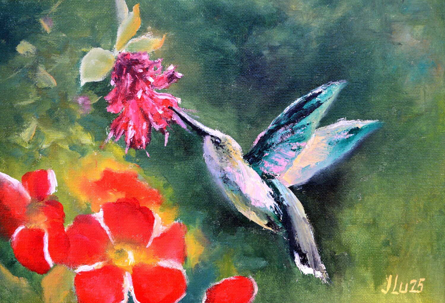 Sunny Nectar for Hummingbirds Elena Lukina