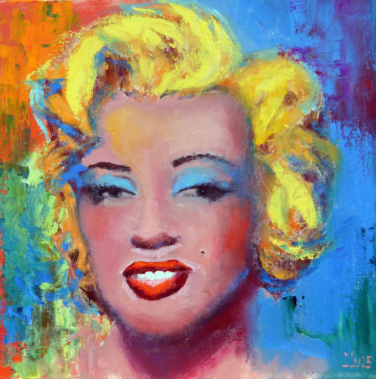 Luminous Myth: The Reflection of Marilyn Elena Lukina Originalgemälde zu verkaufen