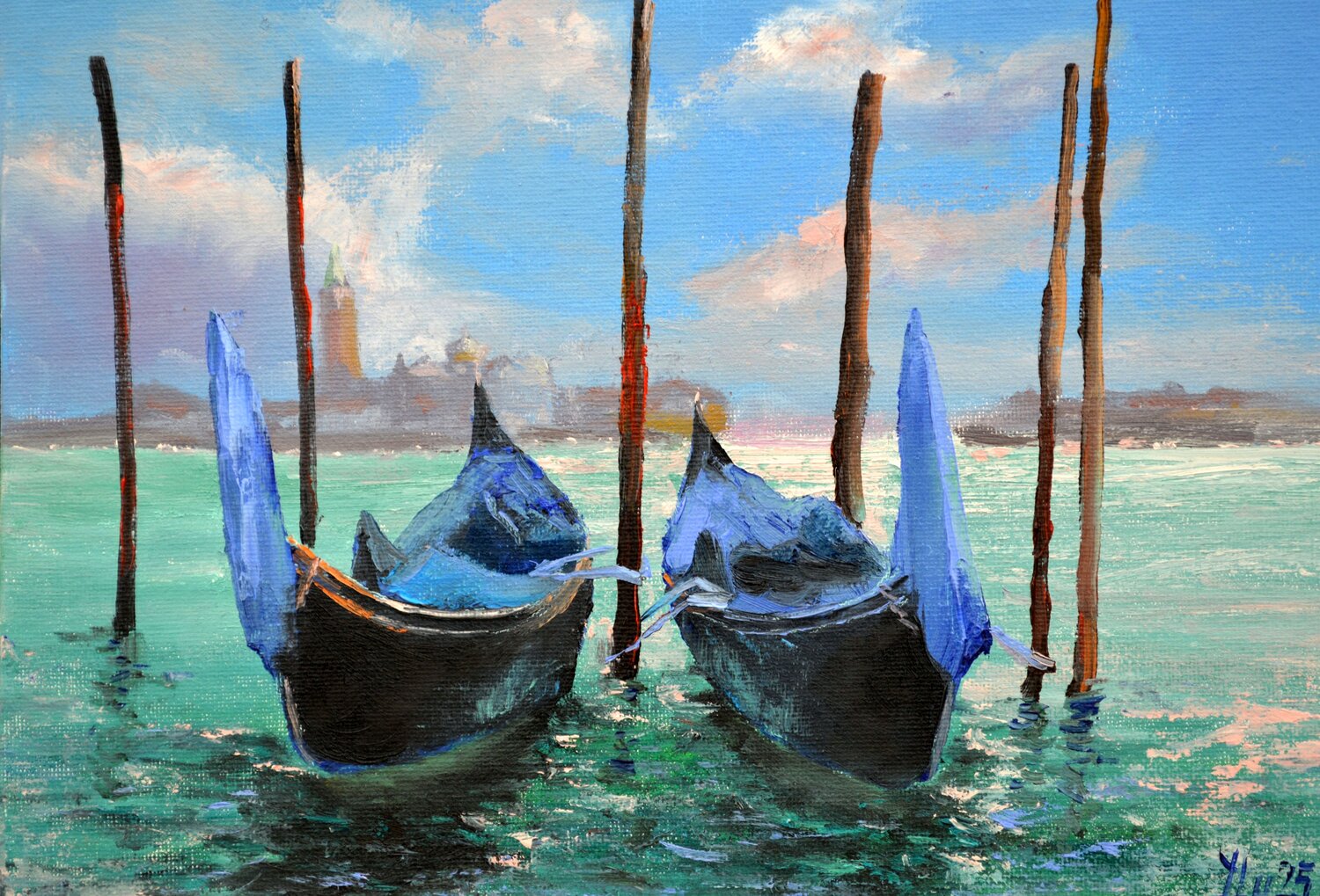 Venetian Gondolas 4 Elena Lukina