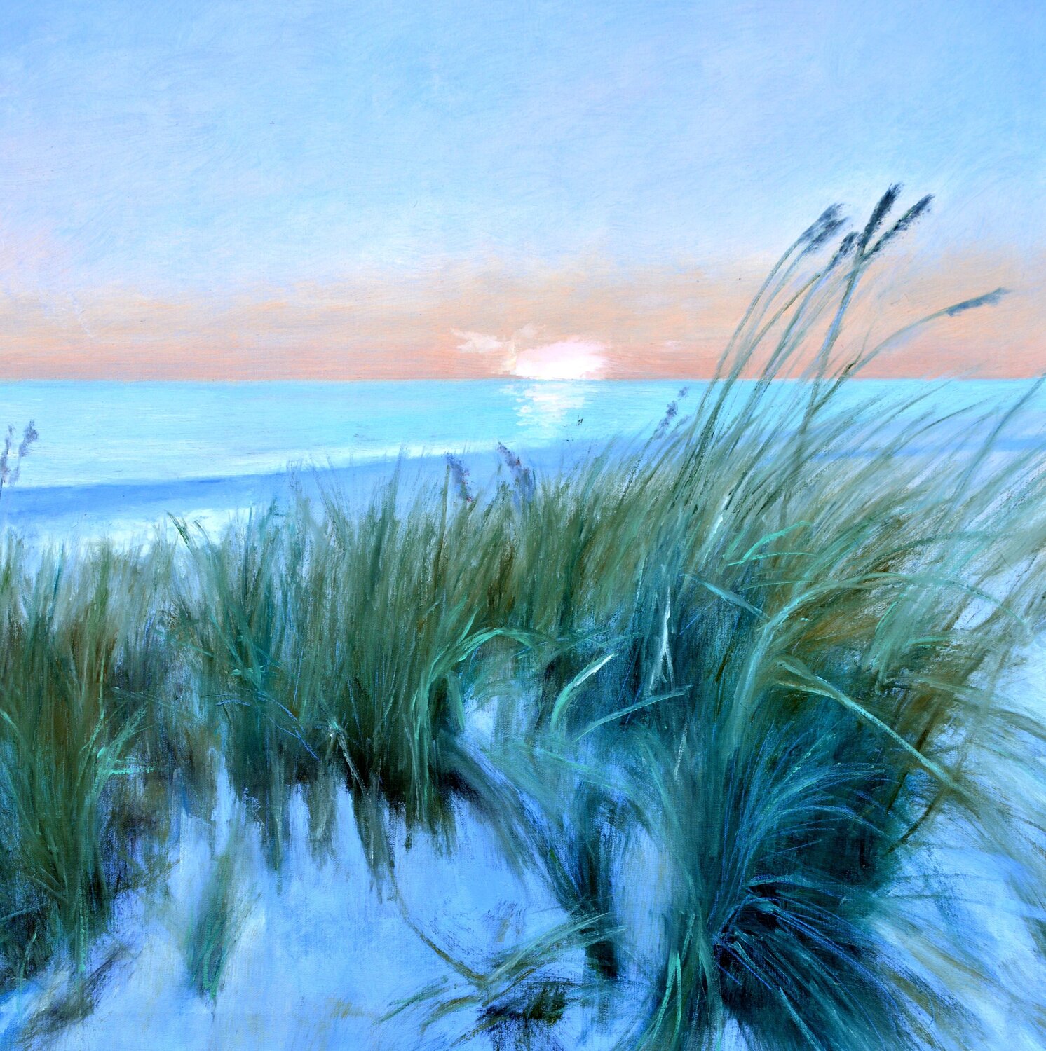 5 Waiting for the Tide Elena Lukina Pintura original en venta
