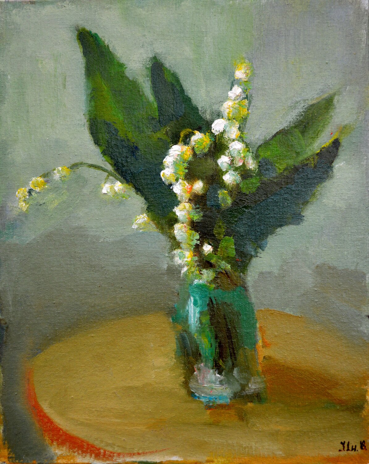 Lilies of the Valley Elena Lukina Originalgemälde zu verkaufen