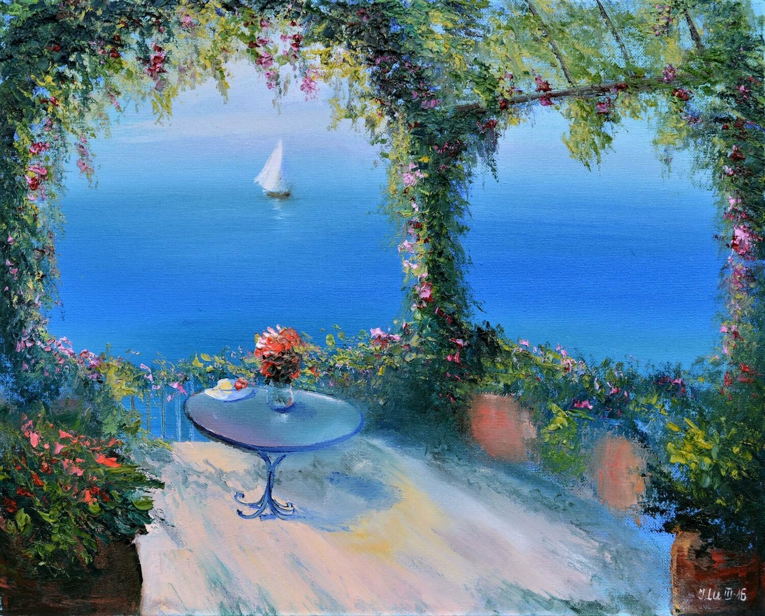 Terrace by the sea Elena Lukina