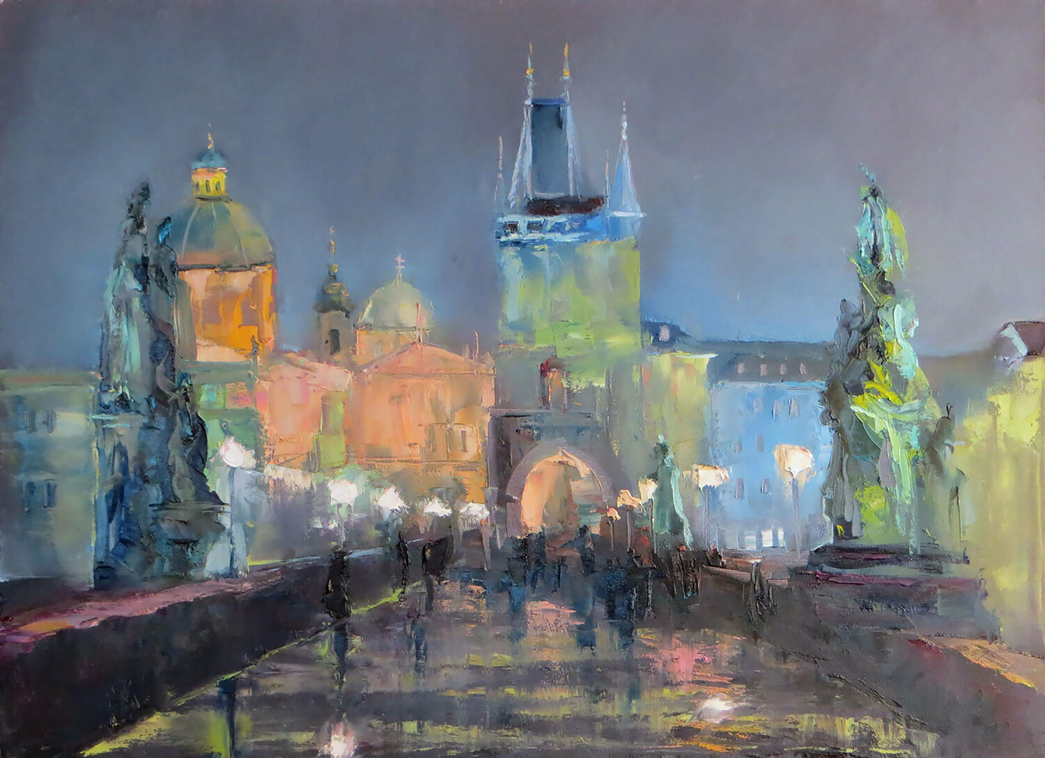 Evening lights of Prague Elena Lukina