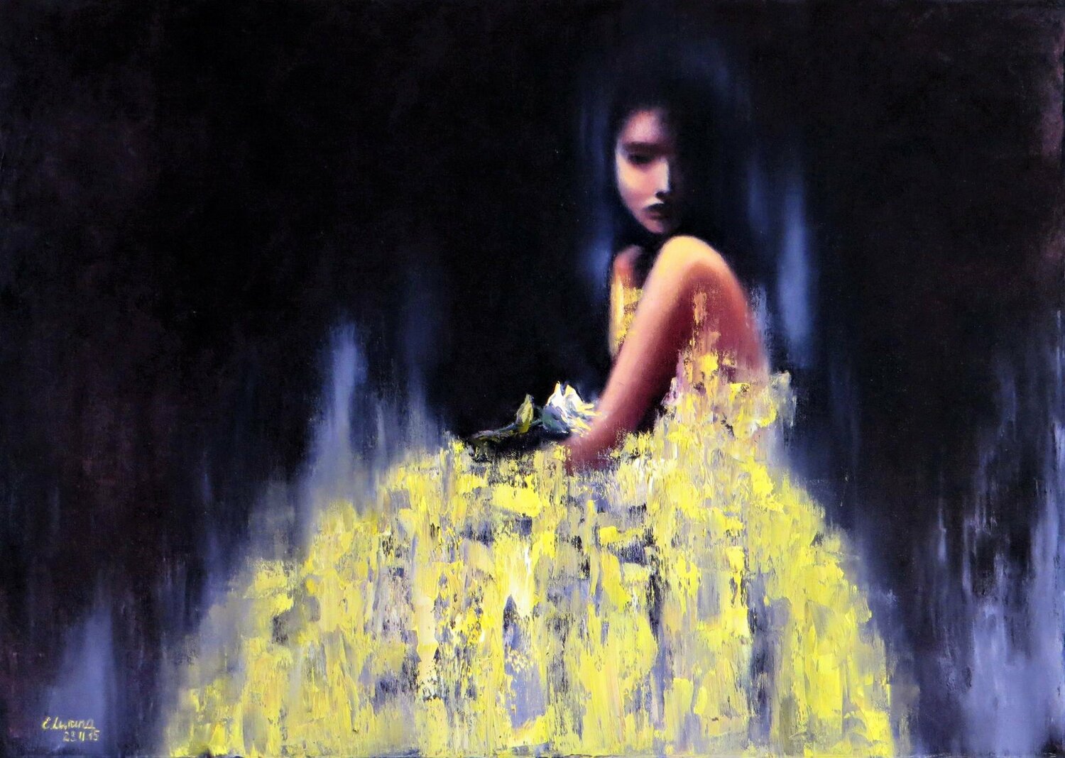 Yellow rose Elena Lukina