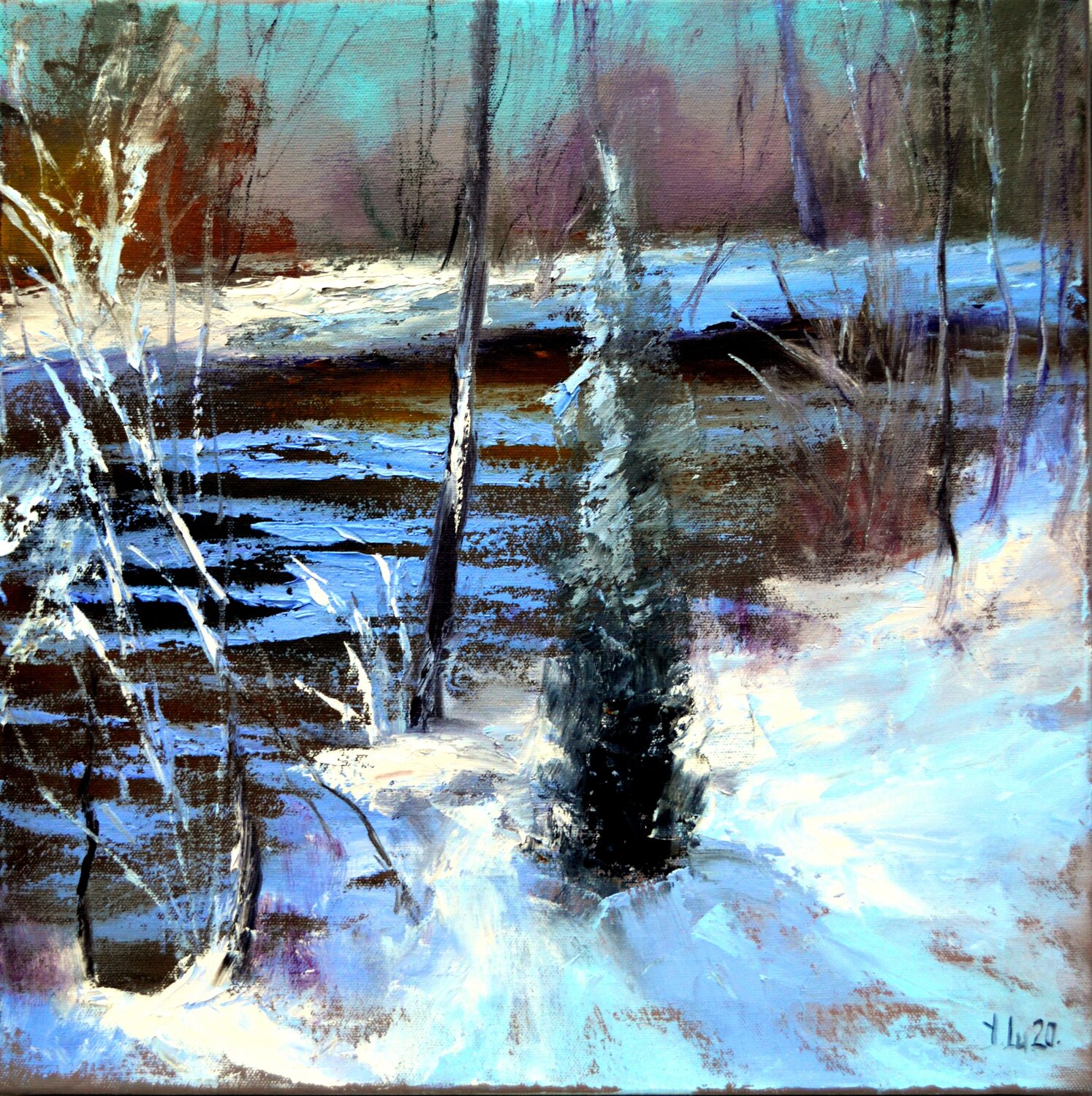 Impromptu with a Christmas tree Elena Lukina