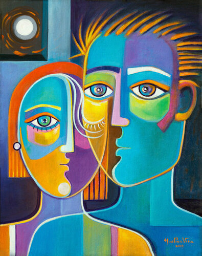 Couple # 15 van Marlina Vera, Schilderij te koop op Singulart