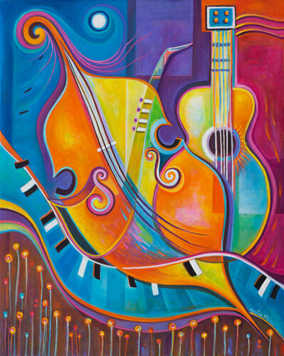 Musical Time van Marlina Vera, Schilderij te koop op Singulart