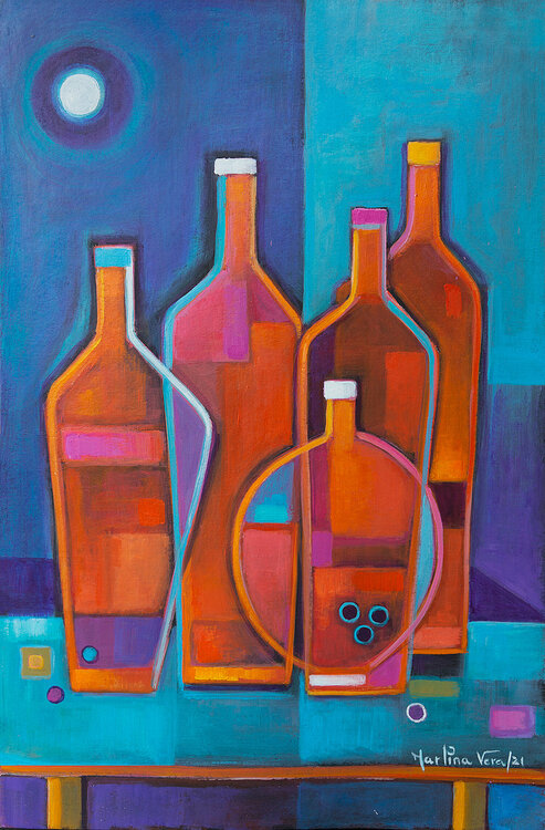Cubist Wine # 14 Marlina Vera