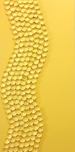 Flowerbomb #7 yellow di Julee Latimer, Pittura in vendita su Singulart