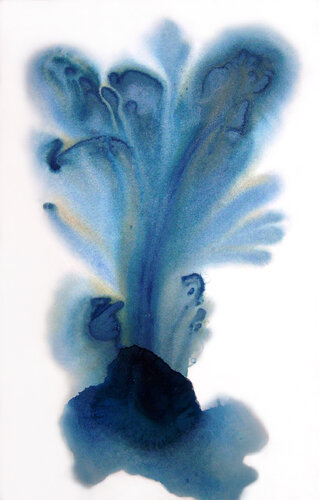 Blue Fountain van Rina Ritzi, Schilderij te koop op Singulart