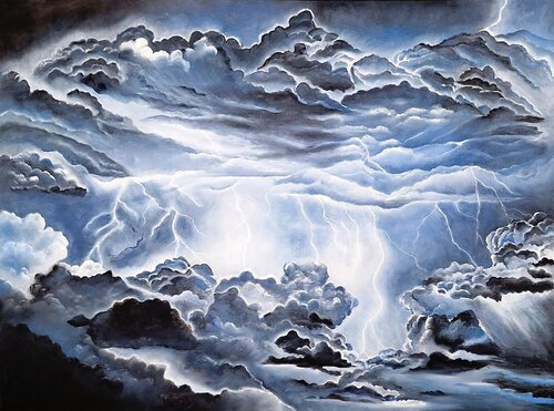 Veins of the Sky by Rina Ritzi, Painting for Sale on Singulart