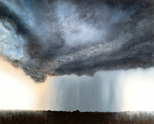 Stormy Weather - part of a limited series di Rina Ritzi, Pittura in vendita su Singulart