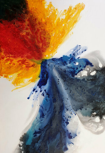 Eruption of Joy par Rina Ritzi, Peinture en vente sur Singulart