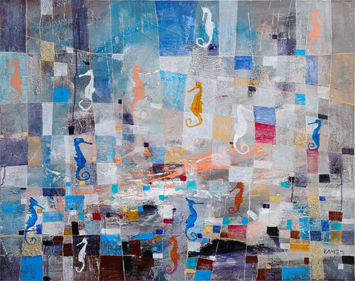 Seahorses di Kamen Trifonov, Pittura in vendita su Singulart