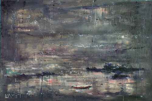 Silent Moon 3 by Kamen Trifonov, Painting for Sale on Singulart